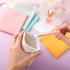 BBTO 15 Pcs Lambskin Small Waterproof Makeup Bag, No Zipper Self Closing Cosmetic Pouch for Women Travel Storage