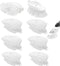 OXO Dish Brush Brush Refills - 8 Pack Replacement Cleaning Soap Dispensing Head for Scrubber (White)