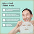 YoungMe Soothing Glam Facial Sheet Mask, 6 Sheets for Sensitive Skin, Korean Skin Care, Deep Real Mask