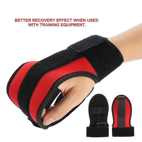 ZJchao Auxiliary Finger Splint Brace Gloves, Fixed Rehabilitation Training Hand Fist Splint for Elderly, Patient