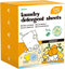 Laundry Detergent Sheets, 240 Loads, Eco-Friendly, Plant-Based, Hypoallergenic, No Plastic Jug (Orange Scent)