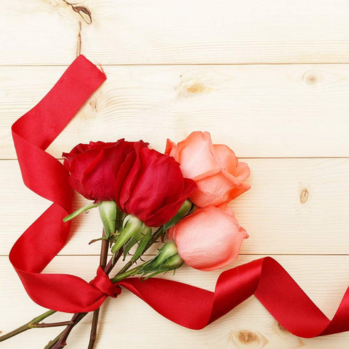 LIUYAXI Red Double Face Satin Ribbon 2" x 50 Yards for Crafts, Gift Wrapping, Bow Making, and More