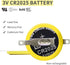 EEMB Tabbed CR2025 Batteries 10 Pack 3V 2025 Gameboy Cartridge Battery Solder Tabs