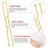 U Shaped Hair Pins IKOCO 2.4inch Bun Hair Pins for Women with Storage Box, Gold