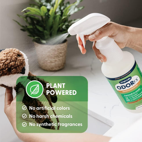 OdorFx Pet Odor Remover, 32 Fl Oz, Rug, Upholstery and Carpet Cleaner Solution, Fragrance Free Air Freshener