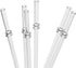 ZYTC Reusable Plastic Straws for 20OZ and 30OZ Cups, Set of 6 Straws and 2 Cleaning Brushes