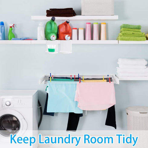Laundry Detergent Holder 2 Pack, Tidy Soap Tray Dispenser Organizer, Drip Fit Catcher for Liquid Spigot Container