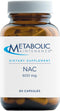Metabolic Maintenance NAC Supplement, 600mg per Capsule, Detox Support, 60 Capsules
