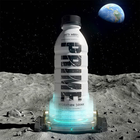 PRIME Hydration META MOON Sports Drinks | 12 Pack | 16.9 Fluid Ounce | Electrolyte Enhanced, 250mg BCAAs