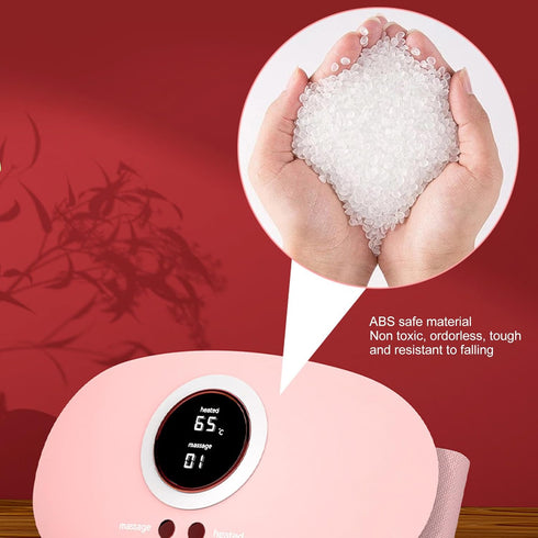 Srliya 7 Cordless Heating Pad Message Mode Electric Graphene Menstrual Heat Belly Wrap Belt for Home Driving Office