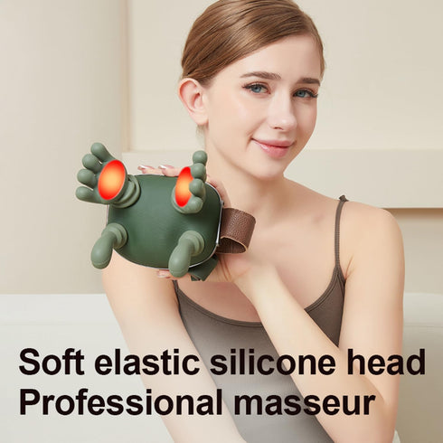 hopungfx Shoulder and Neck Massager with Heat, Portable Cordless Deep Kneading Muscle Relaxer, Neck Massager