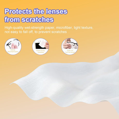 xflyxin packed (200 Lens Wipes for Eyeglasses,Eyeglass erasers are separatelyGlasses cleaner for cleaning glasses