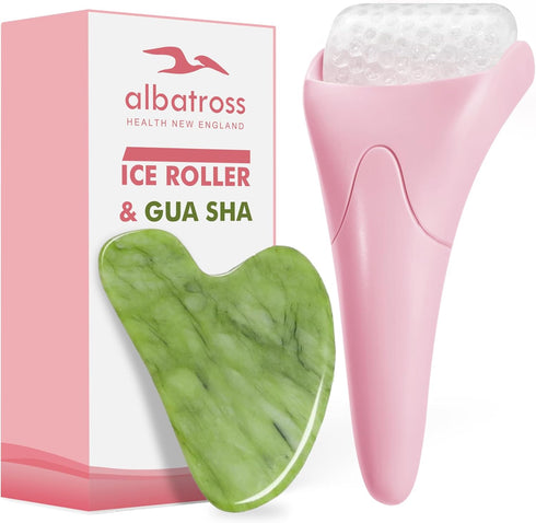 Ice Roller for Face, Gua Sha Facial Tools for Skin Care, Self Facial Massage Tools for Wrinkles and Puffiness