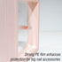 LIGHT RAIN Press on Nail Packaging - 3D Floating Frame, Storage Box Case, 24 pcs, Pink Color