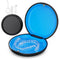 Slim Aligner Retainer Case Compatible with Invisalign, Cute Black Mouth Guard Case with Removal Tool & Brush