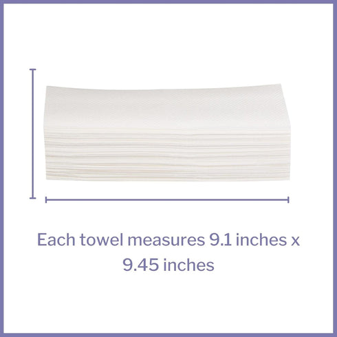 McKesson Multi-Fold Paper Towels, 1-Ply, White, 9.06 in x 9.45 in, 250 Towels, 1 Pack