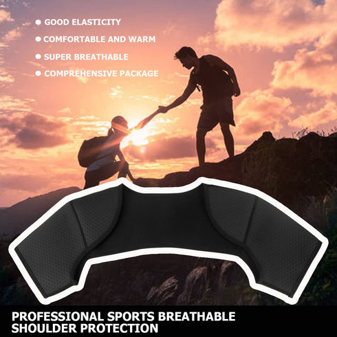 Double Shoulder Brace, Comfortable Breathable Sports Protective Gear for Chronic Tendinitis Pain Relief (L)