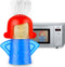 Abnaok Angry Mama Microwave Cleaner, Blue Microwave Oven Steam Cleaner with English Manual for Home or Office