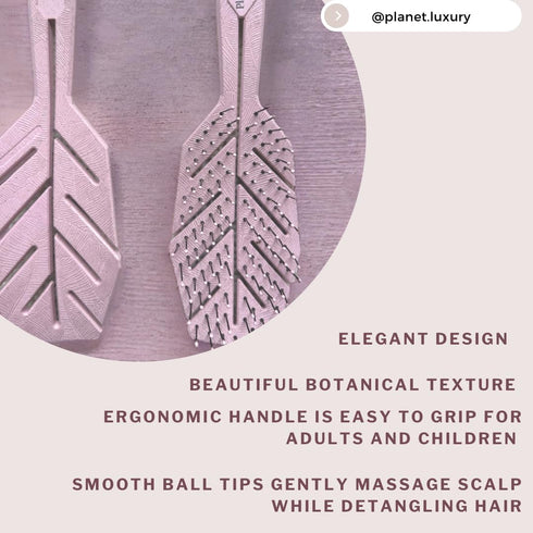 Eco-Friendly Hair Brush with Extra Soft Bristles, Vented Detangler for Wet and Dry Hair, Sky Color