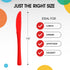 Exquisite Heavy Duty Red Plastic Knife, 50 Pcs - BPA Free Disposable Cutlery for Parties, Picnics & More by Exquisite