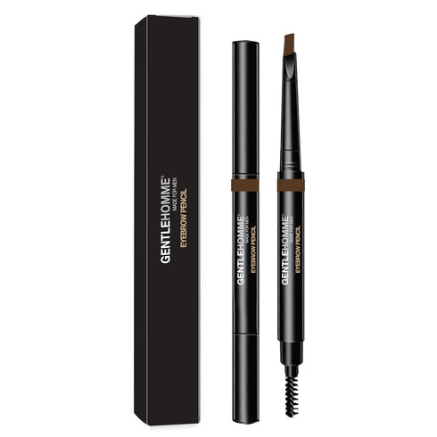 Men’s Eyebrow Pencil - 2-in-1 Brow Brush & Ultra-Thin Lead Pencil, Long-Lasting Color - Brown - 1pk