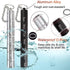 Tvoip 7 Portable Pill Case Keychain Waterproof Days Pill Holder Travel Pill Container Portable Medicine Keychain Daily