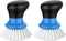 MR.SIGA Dish Scrub Brush, Palm Brush Dish Scrubber with Ergonomic Grip, Kitchen