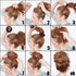 Kitjans Extra Hair Donut Bun Maker for Kids, 2PCS Ring Style Small Bun Shaper, Suitable for Short Thin Hair