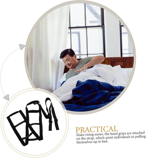 Senior Bed Ladder with Pull-Up Strap - Easy Sit-Up Device