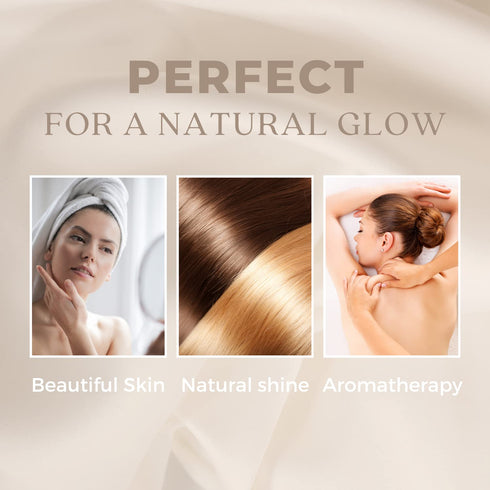 Sweet Almond Oil for Hair and Skincare, 100% Pure Natural Cold Pressed, Organic Moisturizer