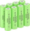 Ni-MH AA Rechargeable Batteries, 1.2V 1200mAh for Solar Lights, Recharge up to 1000 Times (8 Count)