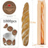 PEOKPIPLE 1000 120-Pack 4.5 1.6 23.6 Inch Packaging Bread Bags for Homemade Bread with Labels, x x Paper Bags for Bread