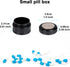 Small Pill Case Metal Pill Box - Single Waterproof Pill Container for Pocket & Purse, Travel Medicine Organizer, Portable Daily Round Pillbox Holder for Medication, Fish Oil