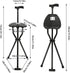 Mlonausz 35.4 Inches 249.12lbs Walking Stick, Walking Cane, Cane Chair, Folding Cane with Seat is Tall, and Supports up