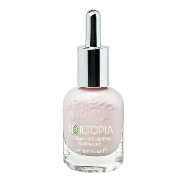 Nailtopia Plant-Based Chip Free Nail Lacquer, Non Toxic, Long-Lasting Strengthening Polish - Kissin In The Rain (Pink)