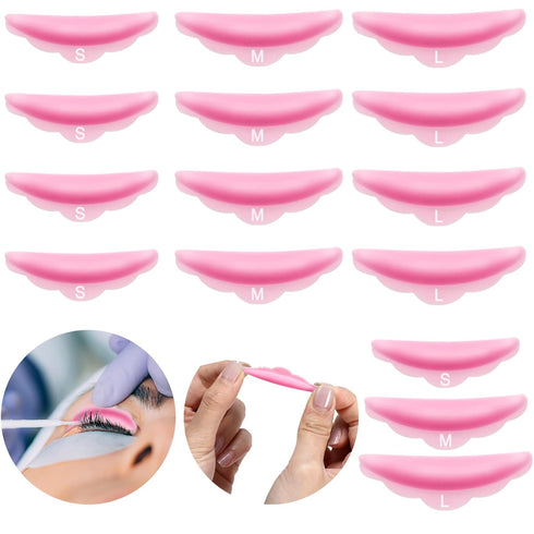 Hicarer 48 Pieces Lash Lift Rods - Silicone Eyelash Pads for Perming Curler Rods in Small, Medium, Large