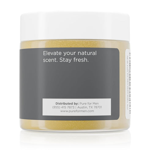 Pure for Men Bum Balm - Raw Lotion for Men, All Purpose Skin Hydration & Deodorizing Balm, 3.8 oz.