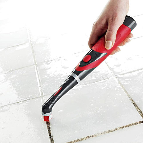 Rubbermaid Reveal Power Scrubber with Multi-Purpose & Grout Head, Cordless Electric Battery Powered Scrub Brush, Water