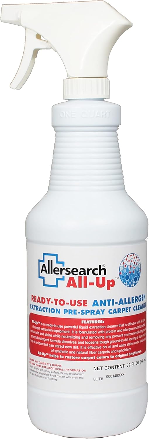 Allersearch All-Up Anti-Allergen Carpet Pre-Spray, 32 Oz Ready to Use