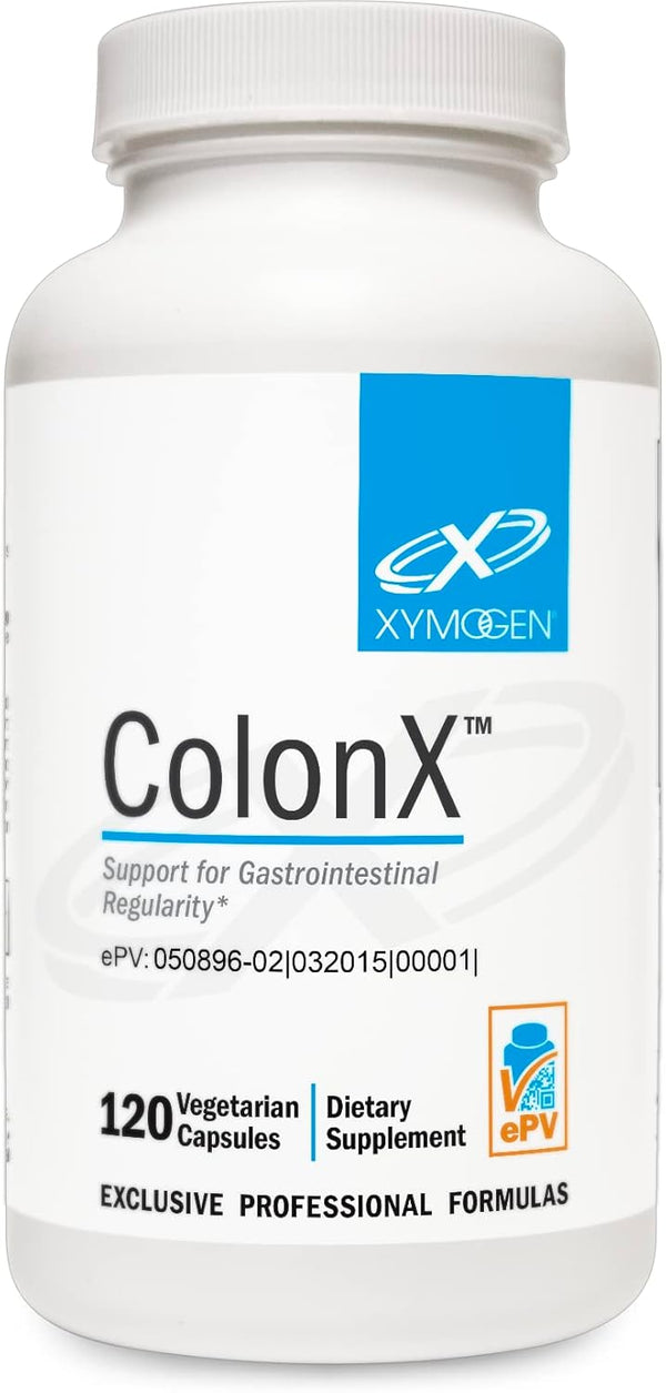 XYMOGEN ColonX Supplement, Magnesium Citrate, Cape Aloe & Triphala Capsules for Digestive Health (120 Capsules)