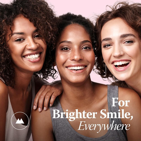 Natural Whitening Travel Kit, Medium Toothbrush & Fluoride Free Toothpaste for Teeth Whitening, Travel Size