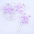Pearl Bride Wedding Hair Pins, Purple Bead Hair Piece, Bridal Flower Headpieces for Women and Girls (Pack of 3)