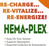 Natures Plus Hema-Plex Iron - 30 Slow-Release Tablets with 85 mg Elemental Iron + Vitamin C, Vegan