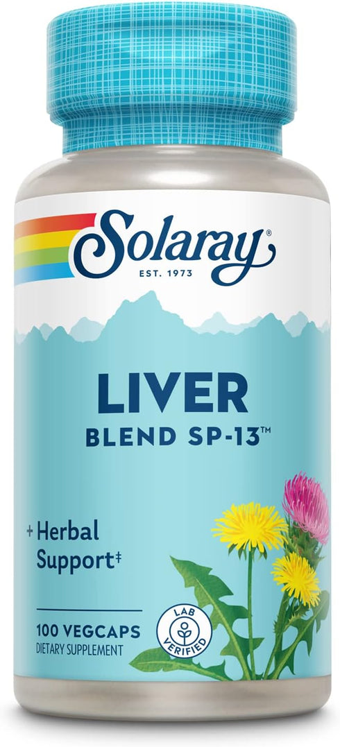 SOLARAY Liver Blend SP-13 - Traditional Herbal Support with Milk Thistle Extract,