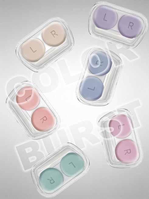 Pack 6 Vastsoon Contact Lens Case, of Portable Contact Solution Soaking Case with Contact Lens Applicator Tool