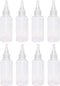 PENTA ANGEL 2oz Plastic Squeeze Bottles, 8Pcs Small Clear Empty Squirt Bottles for Paint, Art, Lotion, Crafts