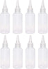 PENTA ANGEL 2oz Plastic Squeeze Bottles, 8Pcs Small Clear Empty Squirt Bottles for Paint, Art, Lotion, Crafts