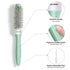 Professional Round Hair Brush for Blow Drying, Ceramic + Ionic Round Brush for Bangs, Blowout, Styling (0.98in)