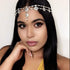 Unsutuo Hair Jewelry Head Chain, Wedding Bohemian Floral Headband Elastic for Women, Silver