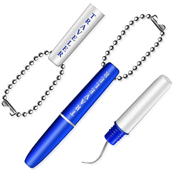Healvian 2pcs Portable Dental Picks - Mini Travel Plaque and Tartar Remover with Chain for Oral Cleaning